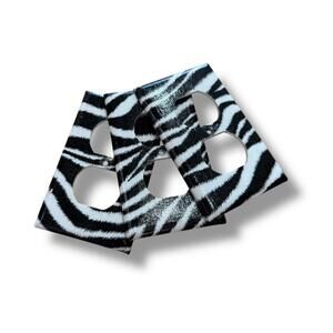 Set of 3 Y2K Zebra Print Outlet Cover Plates